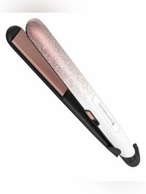 Remington Ceramic Shimmer 1" Flat Iron Rose Gold Plates Sparkling NEW